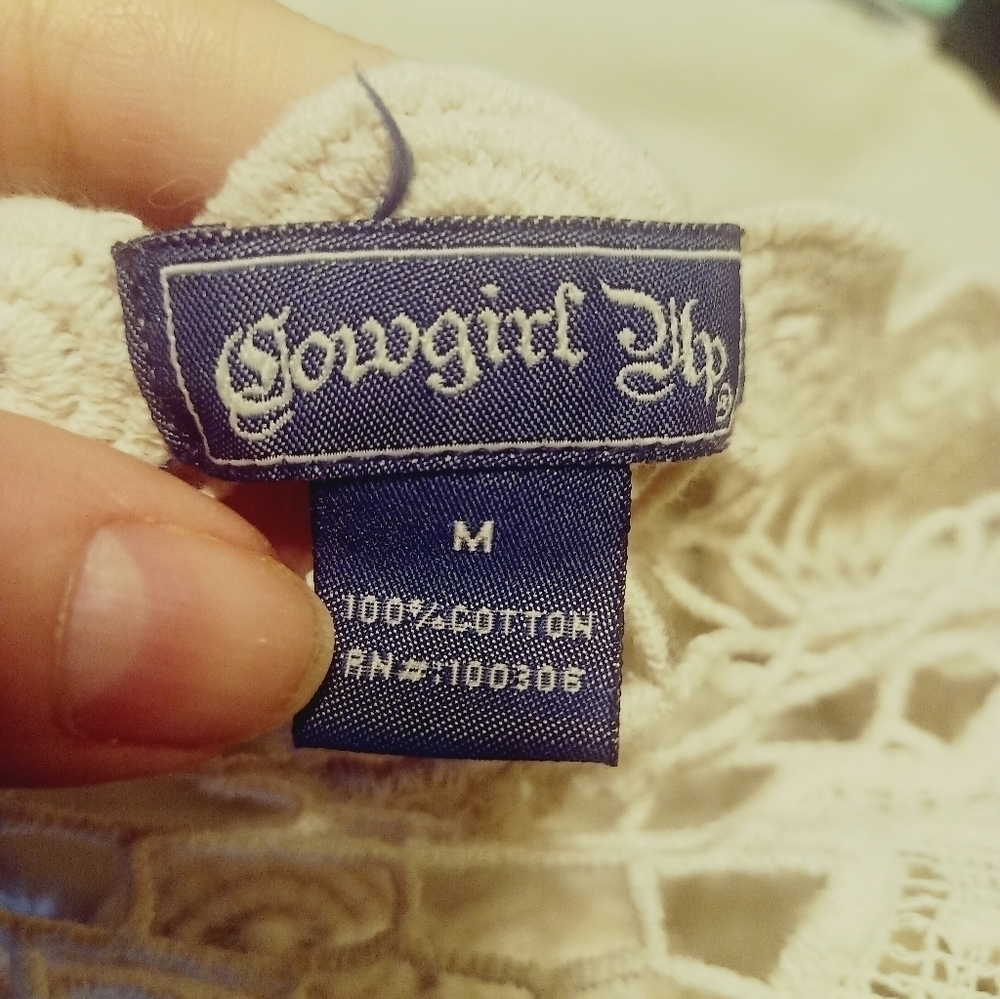 - COWgirl up crocheted vest - Picture 6 of 6